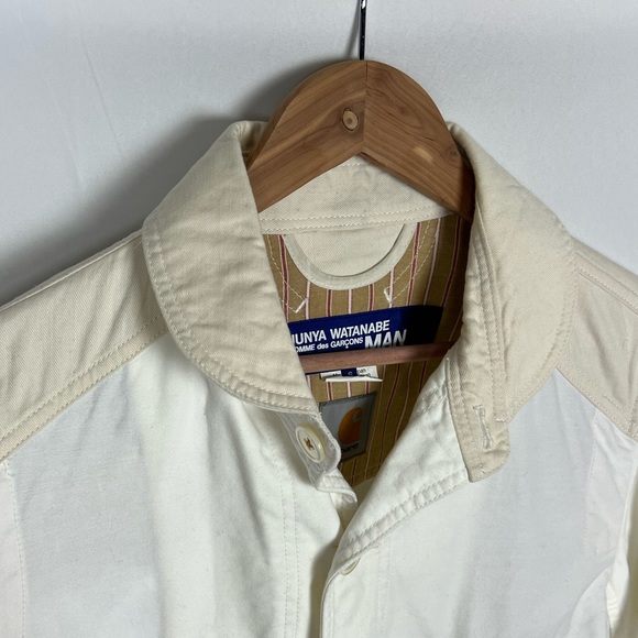 Junya Watanabe MAN X Carhartt Oxford/Canvas Chore Coat Men’s S AD2017 CDG VGC - Picture 4 of 12